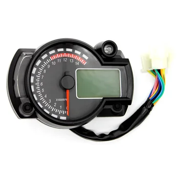 Motorno kolo merilnik Hitrosti Instrumenti Števec Tahometer Merilnik Goriva 7-Barva Ozadja LCD Motocikla Digitalni Merilnik Univerzalno Moto