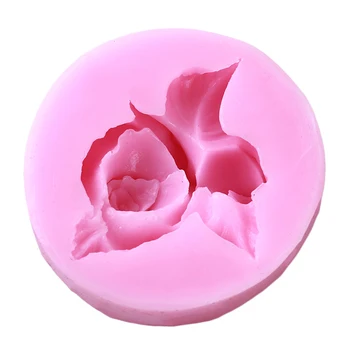 3D Rose Cvet Cvet Silikona, Fondat Milo Torto Plesni Cupcake Žele Bonboni, Čokoladni Okraski, Peka Orodje Kalupi 8474