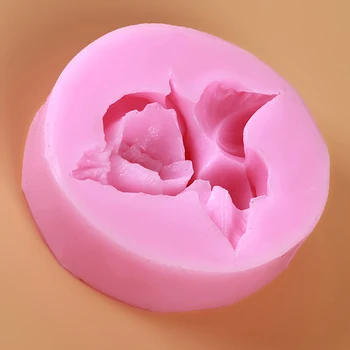 3D Rose Cvet Cvet Silikona, Fondat Milo Torto Plesni Cupcake Žele Bonboni, Čokoladni Okraski, Peka Orodje Kalupi