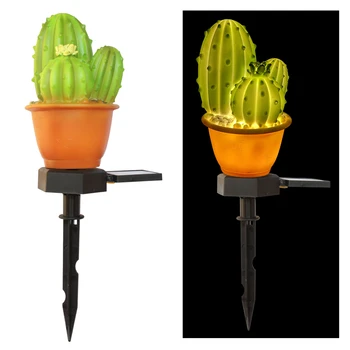 Solarna LED Travnik Lučka Spretno Proizvodnji Kaktus Obliko Spike Luč za Zunanji Vrt, Dvorišče Tla Odlične Kakovosti Lučka