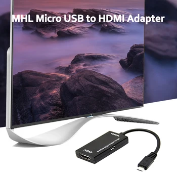 Micro USB Za HDMI TV-Out, HDTV adapter MHL Kabel Za Telefon Ali Tablični računalnik Za Prenosni RAČUNALNIK Projektor TV Padec Ladijskega prometa na Debelo