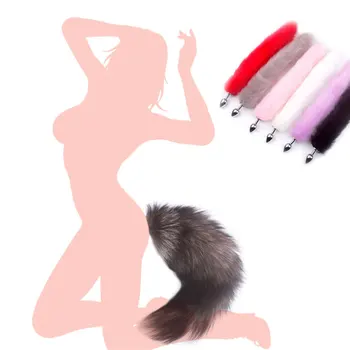 Kovinski Analni Čep Fox Rep Sex Igrače Za Ženske Pari Butt Plug Analni Razširljiv Igre Za Odrasle Buttplug Erotični Pripomočki Sex Shop