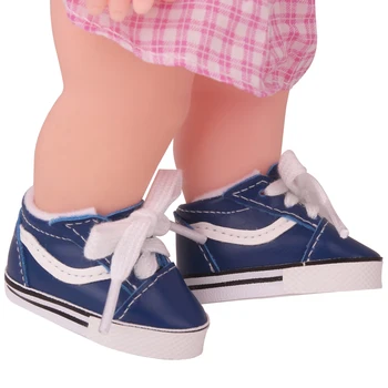 14.5-palčni Dekleta lutka modi 3 barve športni čevlji PU Ameriški novo rojen čevelj Otroške igrače fit 16-inch Dekleta in Milo lutke x40