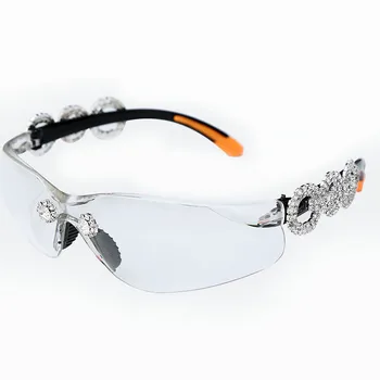 2021 Crystral sončna Očala Ženske Moški Modni Personlity Vetrobransko steklo, z UV Zaščito Blu Rumena UV400 Ogledalo Feminino 856