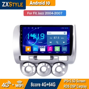 9-PALČNI 4G+64 G IPS Android 10 Avto DVD Predvajalnik Za Honda Fit Jazz 2004 2005 2006 2007 Stereo Radio, GPS Navigacija