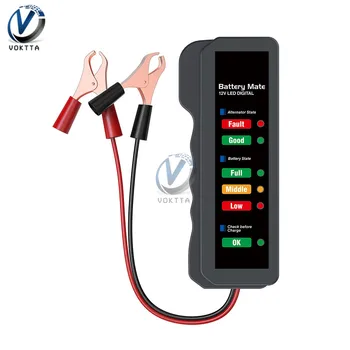 12V Akumulator Tester Digitalni Tester za Baterije 6 LED Osvetlitev Zaslona Avto Orodje za Diagnostiko, Napajanje Tester Merilni Instrument