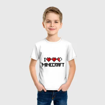 Otroška T-majica Bombaž, ki sem ljubezen, Minecraft