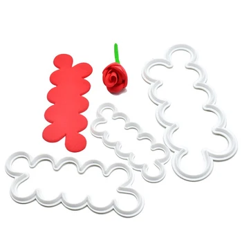3D Rose Cvet Latica Oblikovan Nož za Kavo Elegantno Torto Plesni Fondat Torta Dekoraterstvo Plesni Sladkorja Plovilo, Kalup DIY orodja 86485
