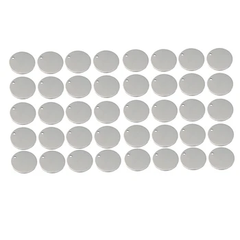 40x Kovinski Krog Kovanje Kovancev Oznake čarobne gumbe Za Ogrlico Bangles DIY Obrti