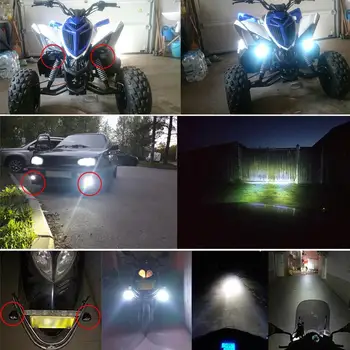 LED Motocikel Svetlobo za Fotograranje 6 Kroglice 6led Zunanji LED motorno kolo, Dodatni Žarometi Luči za Meglo Avto Pozornosti Univerzalno 12 A1W7