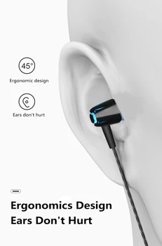 Prenosni Žične Slušalke In-Ear Slušalke Nastavljiv Nosilec Različico Za Nadgradnjo Stereo Zvočnik S Mikrofon, Slušalka, Slušalke
