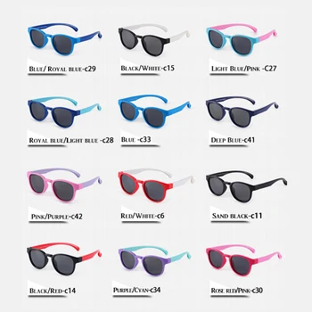 Otroška sončna Očala Polarizirana Objektiv Klasičnih sončna Očala Za Otroke, Dojenčke Fant Dekle Srčkan UV400 Zaščito Letnik Očala Oculos