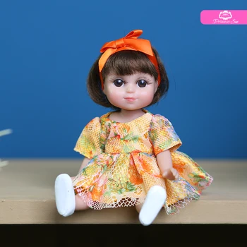 Mini luštna punca lutka 6 palčni full vinil prerojeni baby doll veren otrok darilo igrače visoke kakovosti 8734