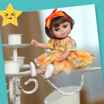 Mini luštna punca lutka 6 palčni full vinil prerojeni baby doll veren otrok darilo igrače visoke kakovosti