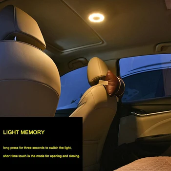LED Avto Branje Svetlobe Noč Svetilke Auto Backseat Strop Strehe Svetlobe, Kompleti za Avto Notranjost Strehe Lučka Magnetne Za Avto Oprema 8756