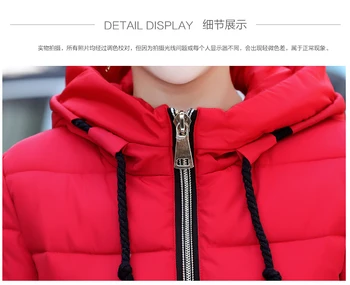 Nove ženske korejska različica self-gojenje hooded oblazinjeni dol bombažno jakno pozimi toplo jakno visok ovratnik jakna ženske