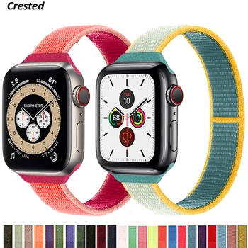 Tanek Trak za Apple watch band 44 mm 40 mm 42mm 38 mm smartwatch manšeta Najlon Zanko zapestnica iWatch 5 3 4 se 6 band