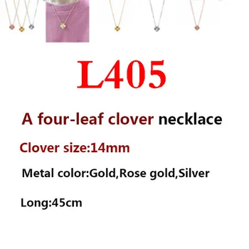 L405 štirih listov dvojni cvet sponke ogrlica osebnost modne dame priljubljenih modelov verige za pošiljanje ljubezni 2019 nove toplovodne