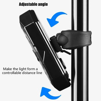 Izposoja Rep Svetlobe USB, Baterije za Pametni Brezžični Daljinski upravljalnik Vključite Signal Opozorilo Lučka za Kolo Luč