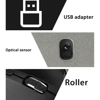 Ergonomska Brezžična Miška 1600DPI USB Polnilne 2,4 GHz Optični Navpično Miši B95C Ergonomska Polnilna Gaming Miška