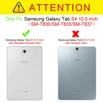Litchi Zložljiva PU Usnjena torbica Za Samsung Tab Galaxy S4 SM-T830 T835 Pokrovček Za Samsung Tab S4 T837 10.5 palčni Kovček + GiftFilm