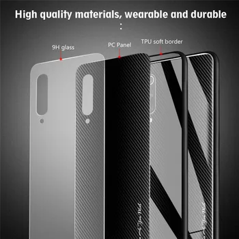 Telefon Primeru za Xiaomi Redmi Mi Opomba 5 7 8T 9 10 MP Primeru, Kaljeno Steklo Kritje za Pojasnilo 8 Pro 8A K20 mi10 mi9 SE Shockproof Lupini