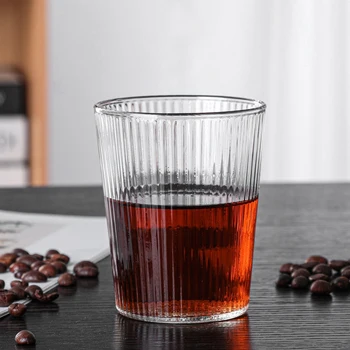 Borosilicate Stenami Kava/Čaj/pijače Očala Pokal Strel GlassGlass Cvet Valovite Oblike Kave Espresso Skodelice
