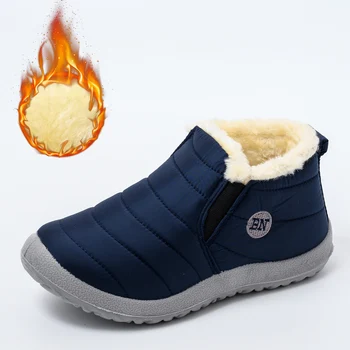 2021 zimski škornji ženske nepremočljiv sneg ženske čevlje ravno Priložnostne Zimski Čevlji, Škornji za Ženske plus Velikost Par čevlji