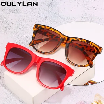 Oulylan Žensk Trendovska sončna Očala Kvadratnih sončna Očala Moških Luxury Letnik Gradient Odtenki Očala Ženske Klasična Očala UV400