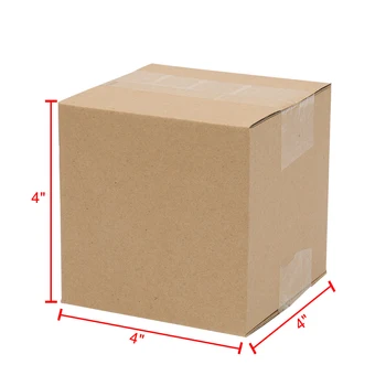 100 Valovitega Papirja Škatle za Darilo Polje 4x4x4