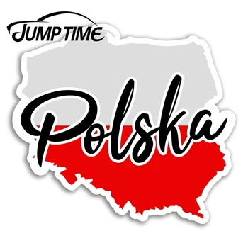Skok Čas Poljska Zemljevid, Vinilne Nalepke, Zastave Potovanja, Nalepke, Laptop Prtljage Okno Odbijača Nalepko Nepremočljiva Avto Dodatki