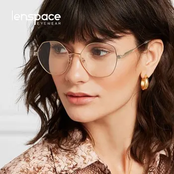Lanspace Nov Modni Okrogle Očala Ženske Okvir Očala Računalnik 2020 Letnik Jasno, Leče Očala Za Kratkovidnost Optični Spektakel