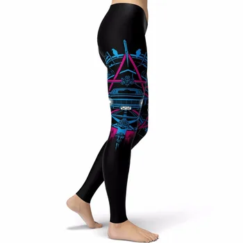 Nadnaravno Timebo Mala Ženske dokolenke Avto Leggins Natisnjeni legging za Žensko Delo Fitnes