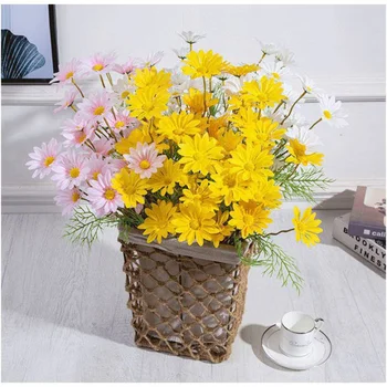 1/5Pcs Svile Cvet Umetno Chrysanthemum Flower Za Dom svate, Božični Okraski, Daisy Šopek Žogo Diy Obrti 90709