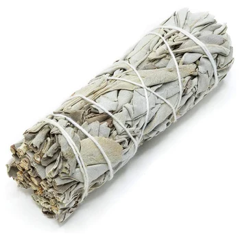 Beli Žajbelj Snope Sage Madeže Palice Za Notranje Čiščenje Zdravilne Meditacije Razmaže Rituale Čisto Listov Dimljeno 90810