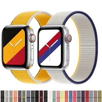 Najlon Zanko za Apple watch Band 44 mm 40 mm 38 mm 42mm smartwatch Pribor watchband zapestnica iWatch 6 5 4 3 SE Trak