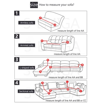 črtasto kavč zajema spandex za domače pohištvo zaščitnik krpo kritje za kavč kavč kritje kotu kavč kritje elastični materiali 91385