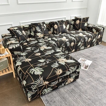 črtasto kavč zajema spandex za domače pohištvo zaščitnik krpo kritje za kavč kavč kritje kotu kavč kritje elastični materiali