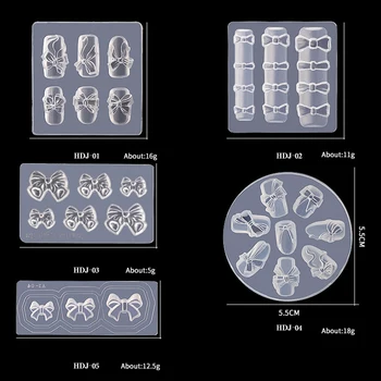 3D Nail Art Silikonski Vklesan Plesni Kamen, Srce Kristalno Modelov Okraski Orodja DIY Akril Nohti Silicijev Gel za Manikiranje Predlogo