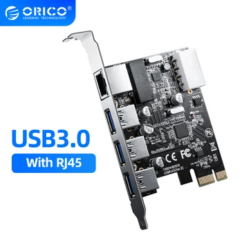ORICO Širitev Omrežja Kartico USB3.0 PCI Express Širitev Tip Kartice-c Vmesnik za Windows, Mac, Linux