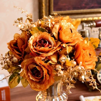 Beautiful Luxury Art Evropski Stil Vaza Letnik Geometrijske Dekor Posušeno Cvetje Okraski Pregleden Vaza Vaas Cvetlični lonček EH50VA
