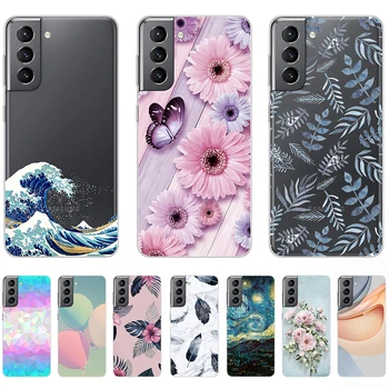 Za Samsung Galaxy S21 5G Primeru Tpu Silikon Srčkan Živali Luksuzni Lupini Telefon Kritje Anti-knock Osebnost Fundas Coque Etui Odbijača