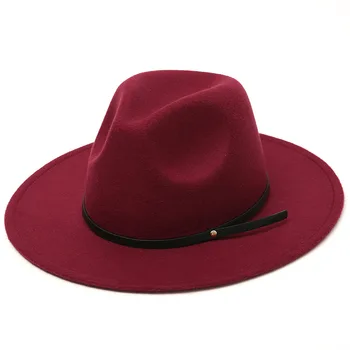 Klobuk fedoras klobuk barva pasu Panama počutil klobuk za ženske jazz klobuk cerkev klobuk vrh skp ženske fedoras klobuki za moške шляпа женская