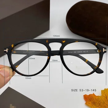 TF781 Pilotni Acetat Sličice Z Izvirno Logotip Se Lahko Meri V Precription Očala za Kratkovidnost Hyperopic Progresivna Očala