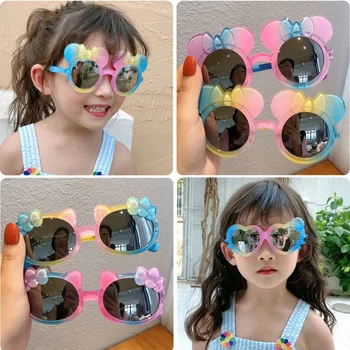 2021 Otrok Star Risanka Krog Barve sončna Očala Baby Girl Boy UV400 Očala na Prostem, Otroci Poletne Počitnice na Plaži Očala
