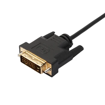 Univerzalni 1,8 M/3M/5M DVI D na DVI-D Gold Moški 24+1 Pin Dual Link TV Kabel kot Nalašč za TFT Monitor Black Snop 1 Polybag ONLENY 93883