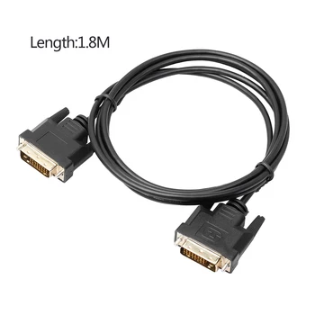 Univerzalni 1,8 M/3M/5M DVI D na DVI-D Gold Moški 24+1 Pin Dual Link TV Kabel kot Nalašč za TFT Monitor Black Snop 1 Polybag ONLENY