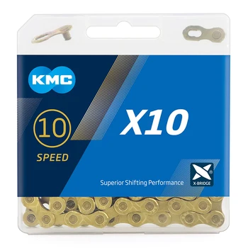 Veriga KMC X8 X9 X10 X11 X12 Ti-N Zlato verigo mtb cestna kolesa 8 9 10 11s 12-hitrost verige za SRAM/Campagnolo sistem Menjalnika