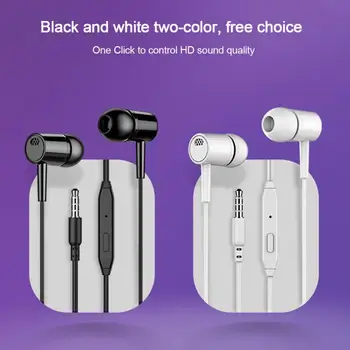 Žične Slušalke 3.5 mm V uho Čepkov Z Mic 1.1 M Globok Bas Stereo Čepkov Računalnik Slušalke Za Iphone, Samsung Huawei Xiaomi