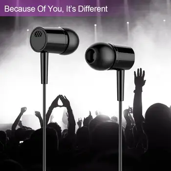 Žične Slušalke 3.5 mm V uho Čepkov Z Mic 1.1 M Globok Bas Stereo Čepkov Računalnik Slušalke Za Iphone, Samsung Huawei Xiaomi